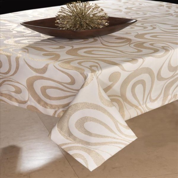 Tablecloth with Gold Lurex