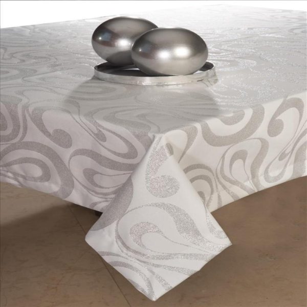 Tablecloth with Silver Lurex